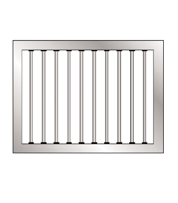 Grilled Window Frame Kit